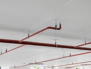 image of a fire sprinklers