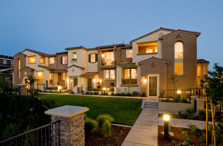 Condominiums, Dusk, California